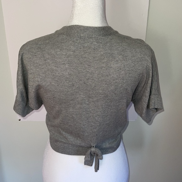 Set of 3 BR preloved crop cardigans black brown grey size S - Picture 8 of 10